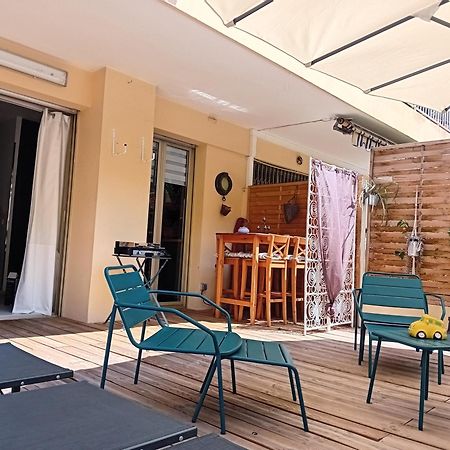 Nice- Gairaut - Jardin Prive- Grand F1 Lumineux-Piscine Collective Ngoại thất bức ảnh