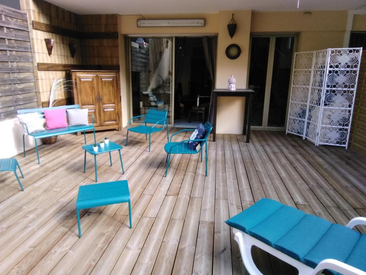 Nice- Gairaut - Jardin Prive- Grand F1 Lumineux-Piscine Collective Ngoại thất bức ảnh