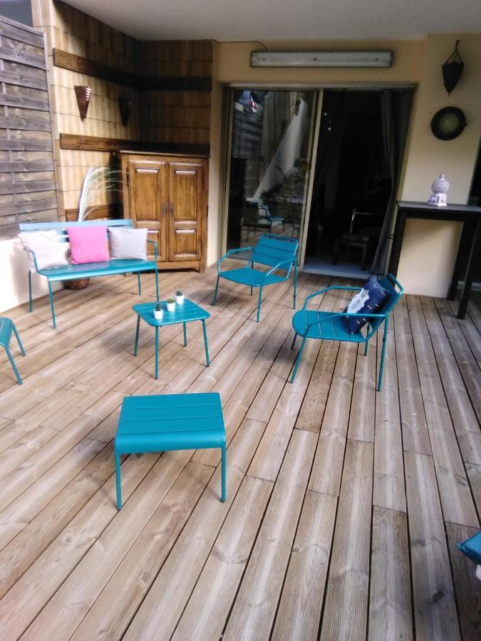 Nice- Gairaut - Jardin Prive- Grand F1 Lumineux-Piscine Collective Ngoại thất bức ảnh