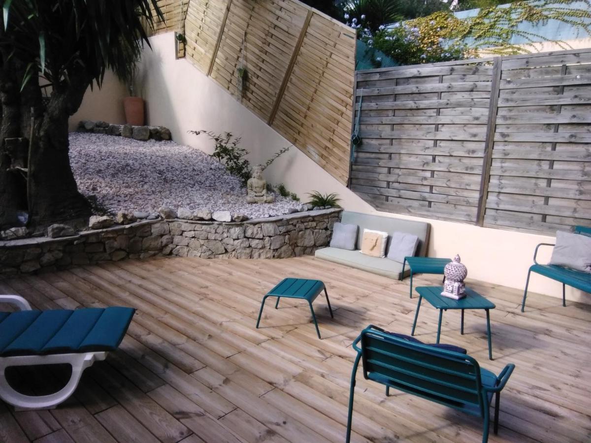 Nice- Gairaut - Jardin Prive- Grand F1 Lumineux-Piscine Collective Ngoại thất bức ảnh