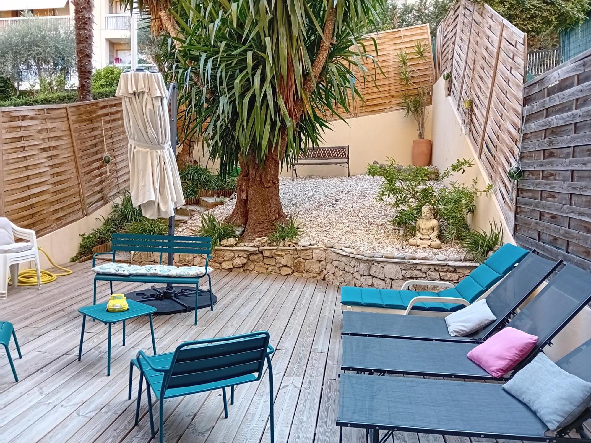 Nice- Gairaut - Jardin Prive- Grand F1 Lumineux-Piscine Collective Ngoại thất bức ảnh